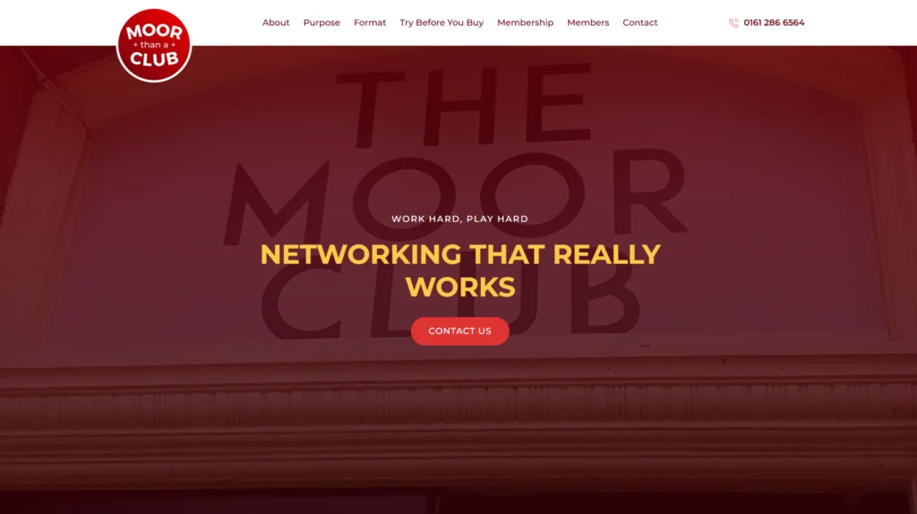 Moor than a club website by Tada